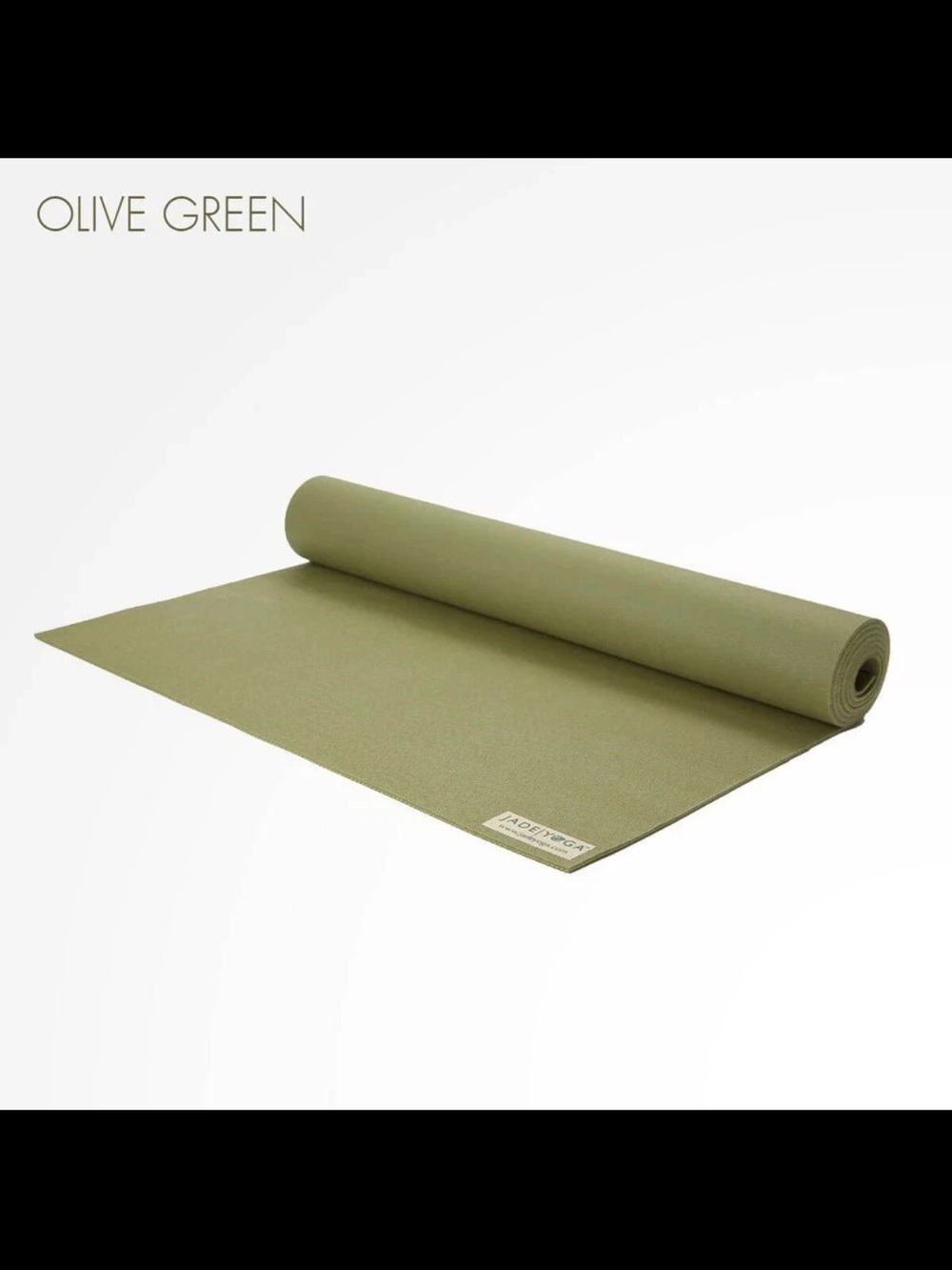 Jade Yoga Voyager Olive Green Yoga Mat Travel Foldable Yuppy Approved